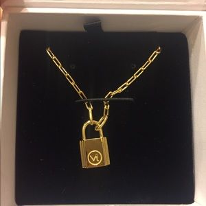 Mejuri lock necklace